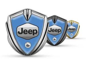 Jeep Emblema Metallico Badge Look Minimal Stile Universale